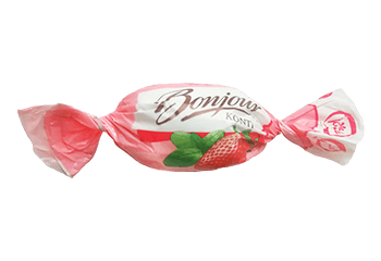 Конфета Конфета суфлейная Bongour со вкусом клубники и базилика